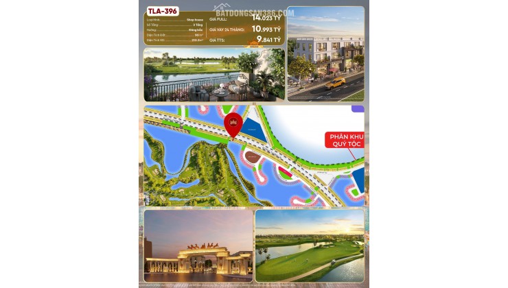 MỘT SIÊU PHẨM SHOPHOUSE TLA-396 – PHÂN KHU QUÝ TỘC